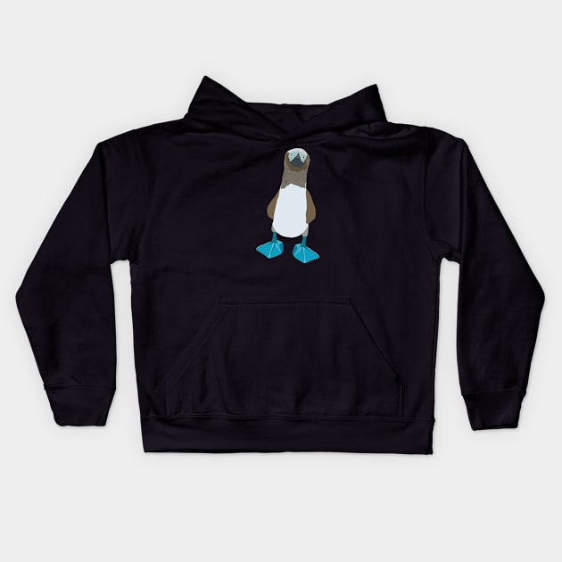 Blue Boobie Kids Hoodie by ElviaMontemayor